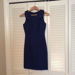 J. Crew Petite Flutter Crepe Dress-Size 0P
